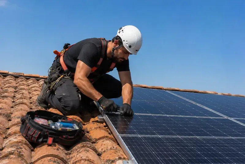 Maintenance et monitoring de panneaux solaires au Vigan