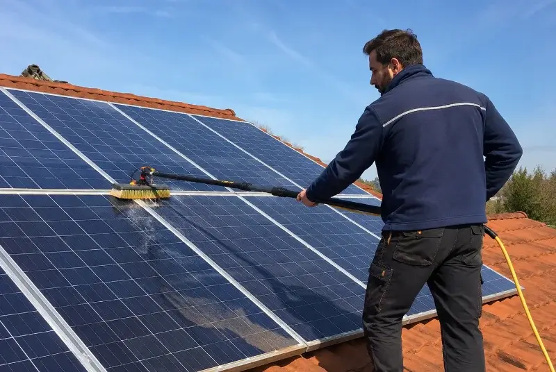 Nettoyage et entretien de panneaux solaires au Vigan