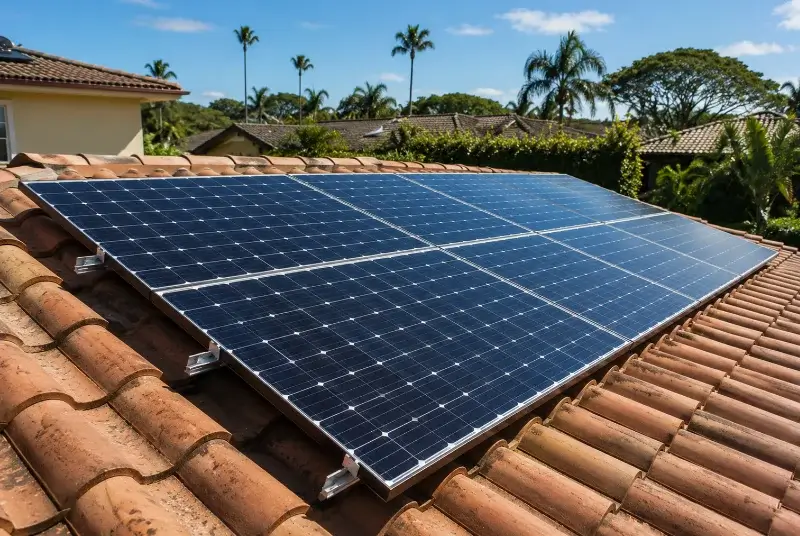 Installation de panneaux solaires au Vigan